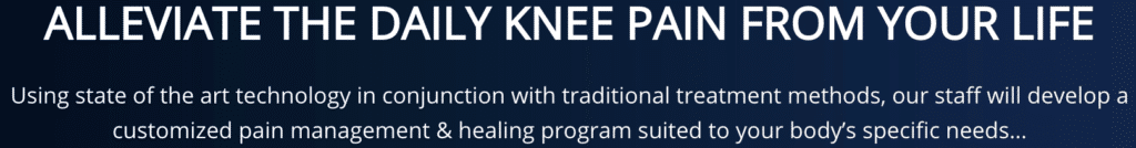 Message to Alleviate Daily Knee pain Tacoma