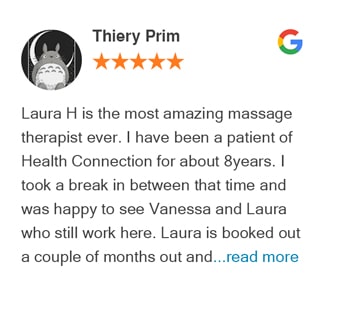 Thiery Prim google review for Tacoma Chiropractic Health Connection