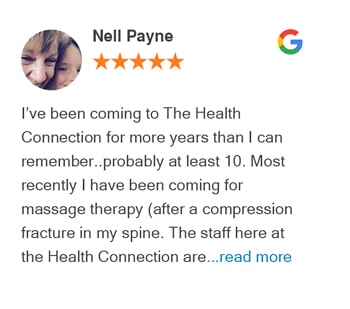 Nell review for Tacoma chiropractic health connection on google