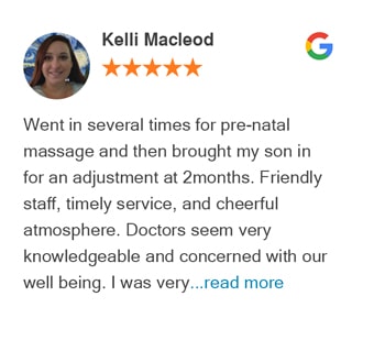 Kelli Macleod google review for Tacoma Chiropractic Health Connection